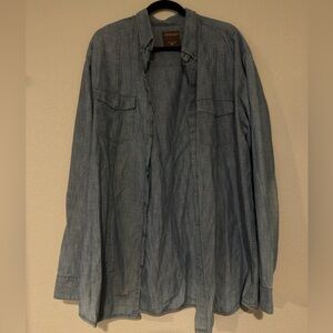 Calvin Klein Men's Light Blue Shirt Jacket